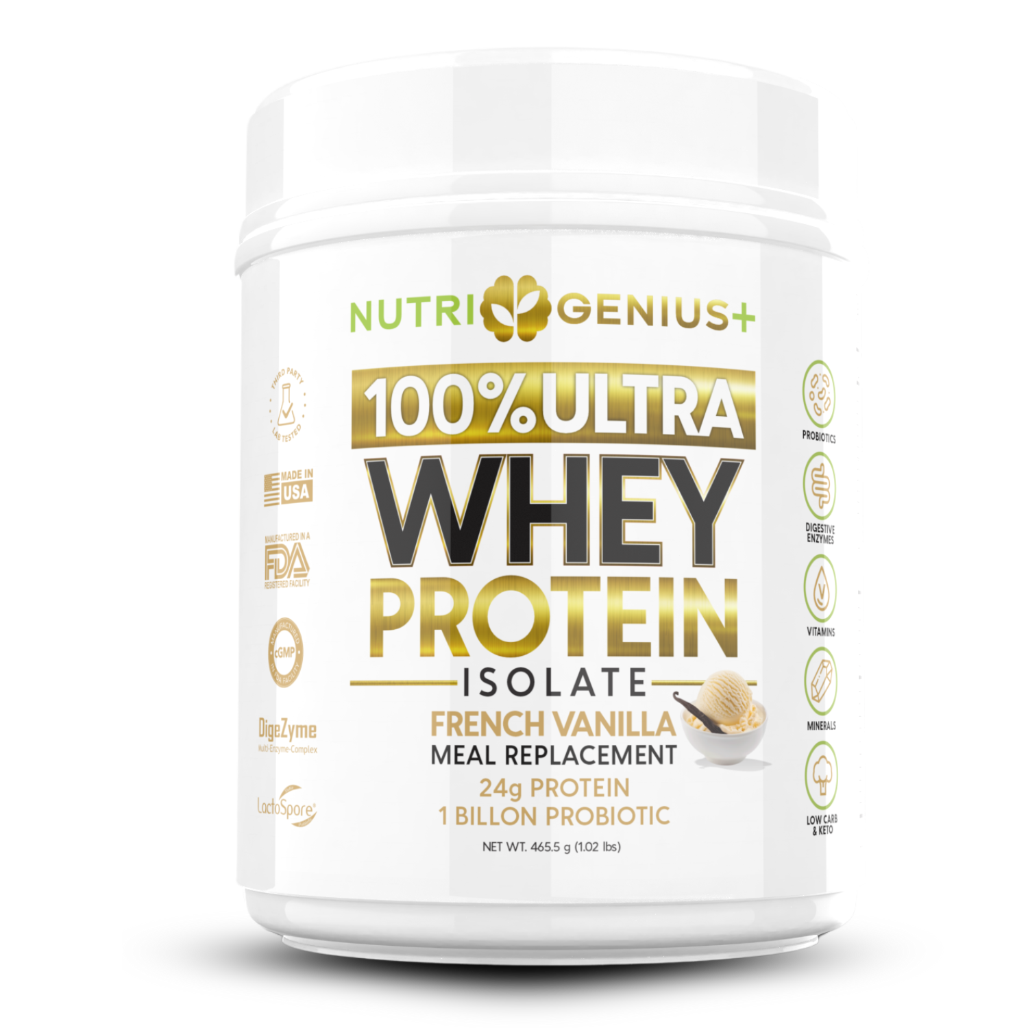 Whey Protein Isolate Nutri Genius Plus® - 14 servings