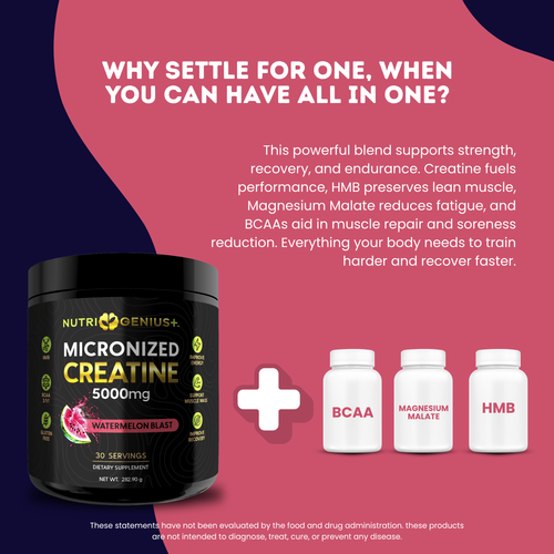 Creatine Micronized  Nutri Genius Plus - Watermelon