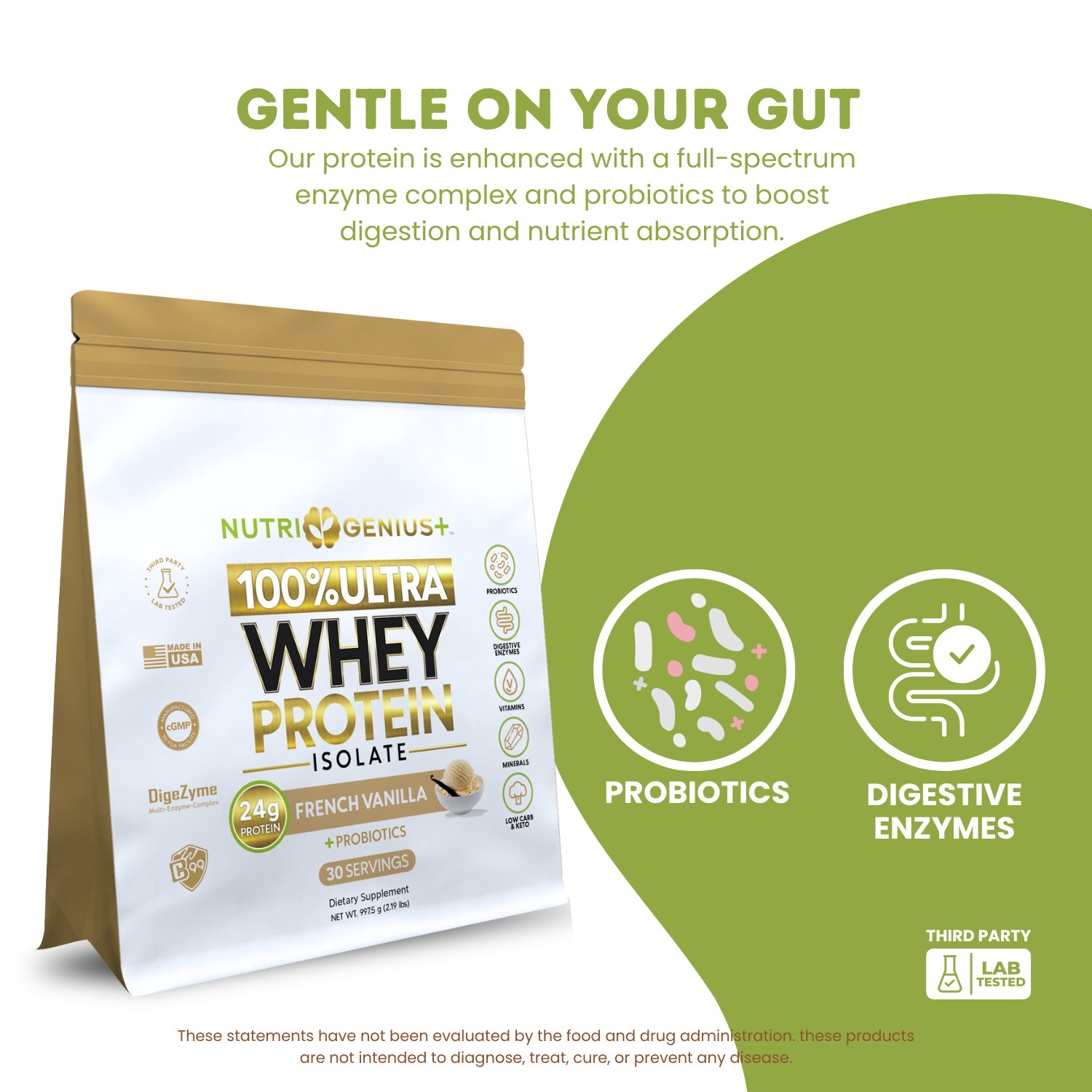 Whey Protein Isolate Nutri Genius Plus®  - 30 servings