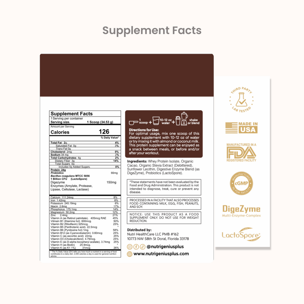Whey Protein Isolate Nutri Genius Plus®  - 30 servings