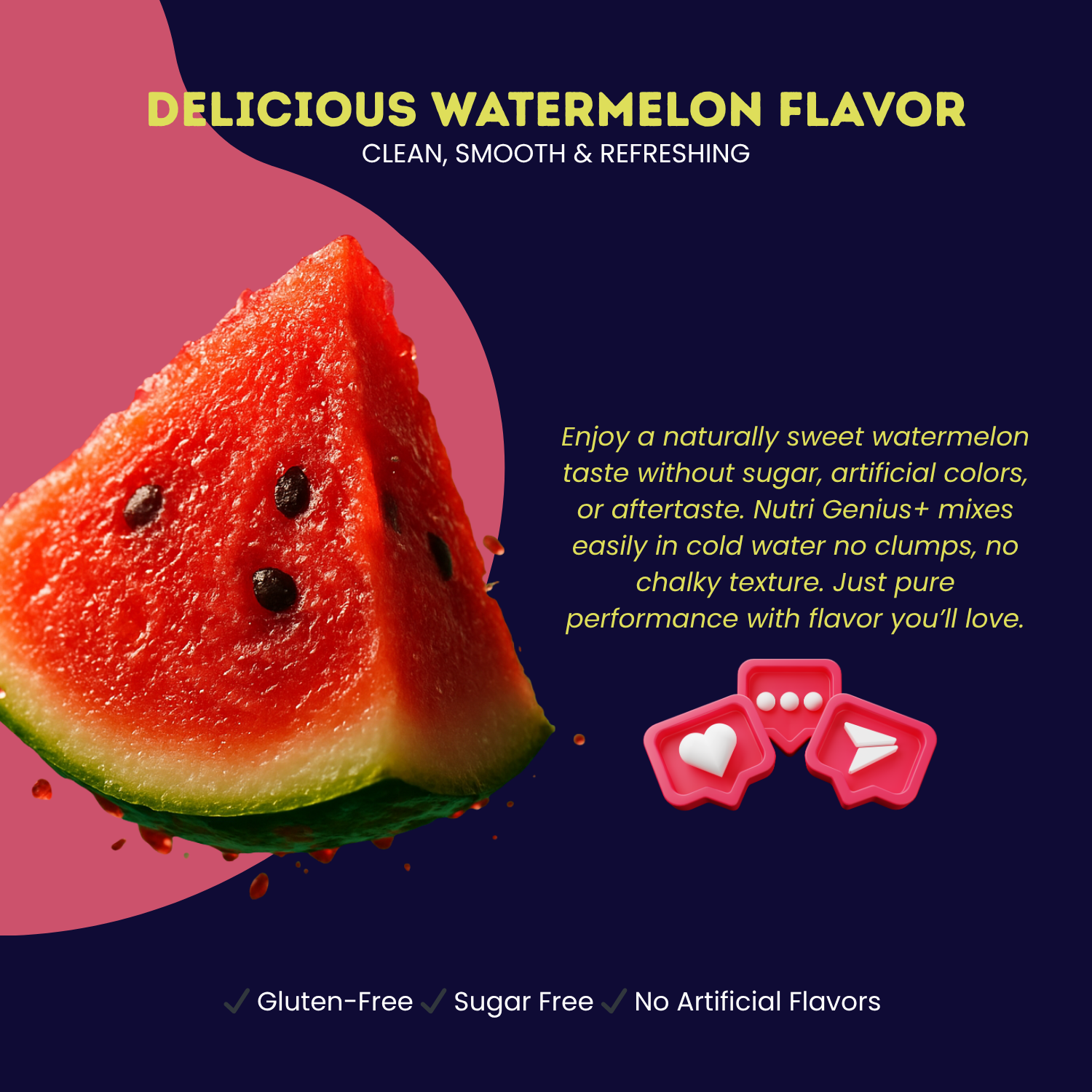 Creatine Micronized  Nutri Genius Plus - Watermelon
