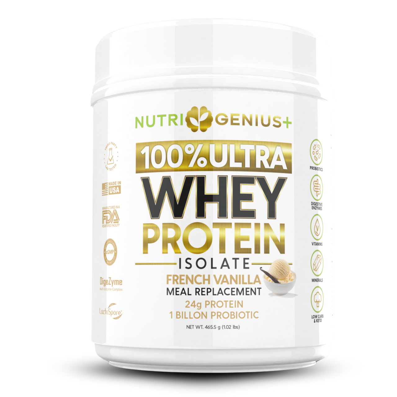 Whey Protein Isolate  -  Container 14 servings