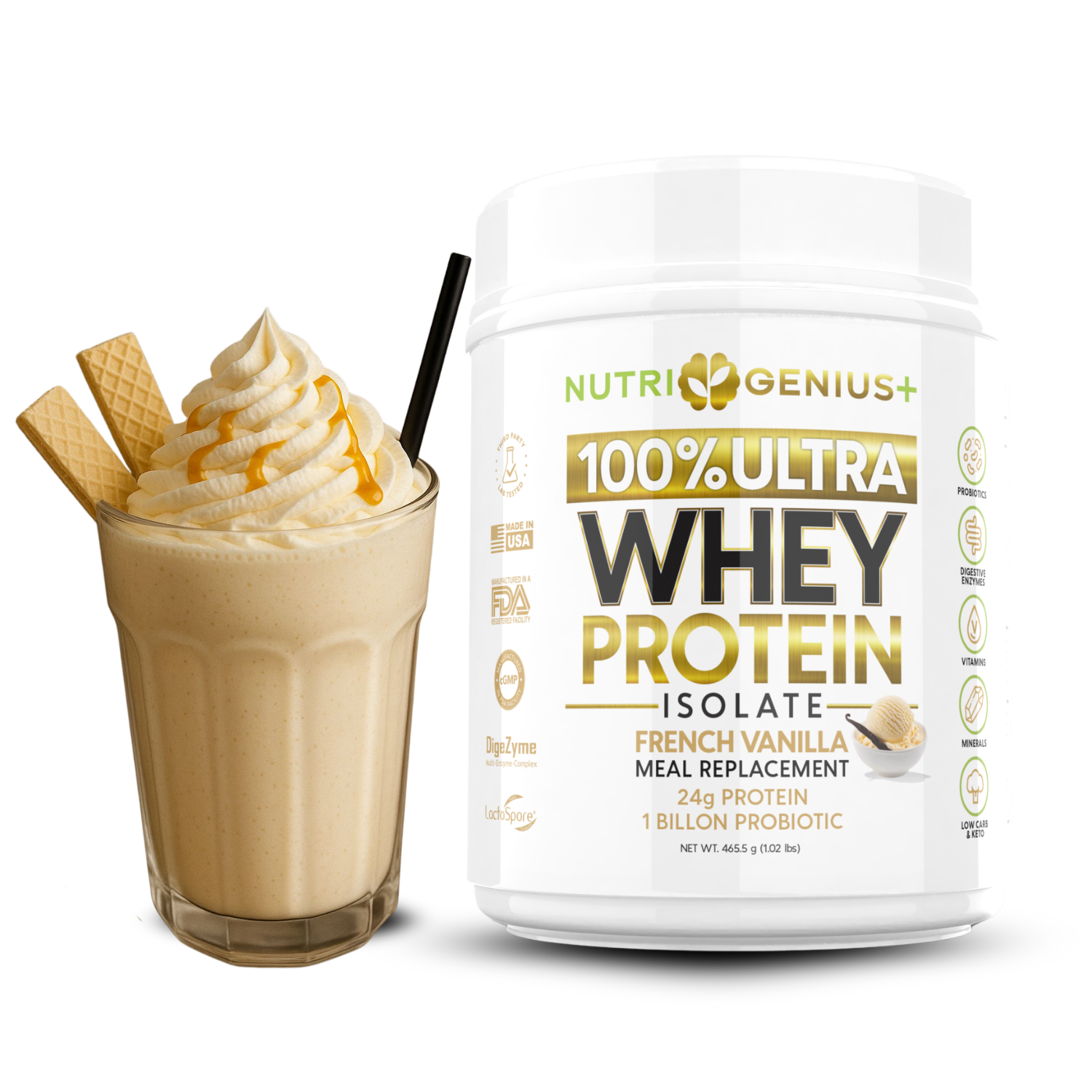 Whey Protein Isolate  -  Container 14 servings