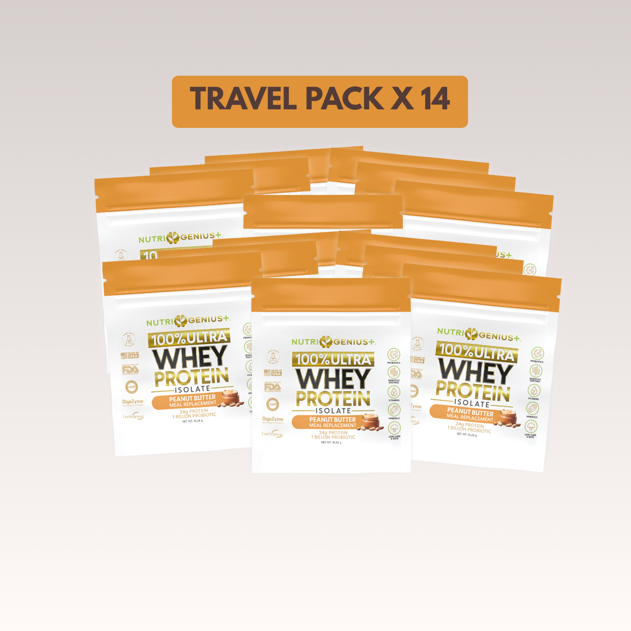 Whey Protein - Travel  Packs (1 Serving)