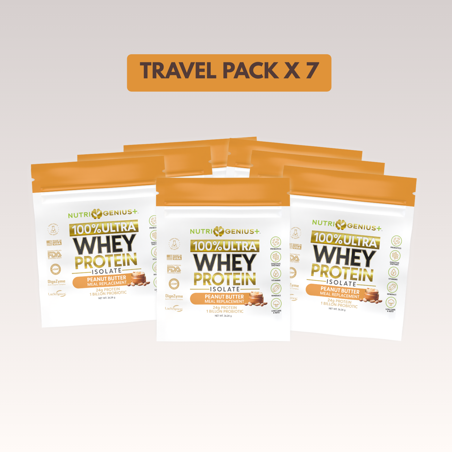 Whey Protein - Travel  Packs