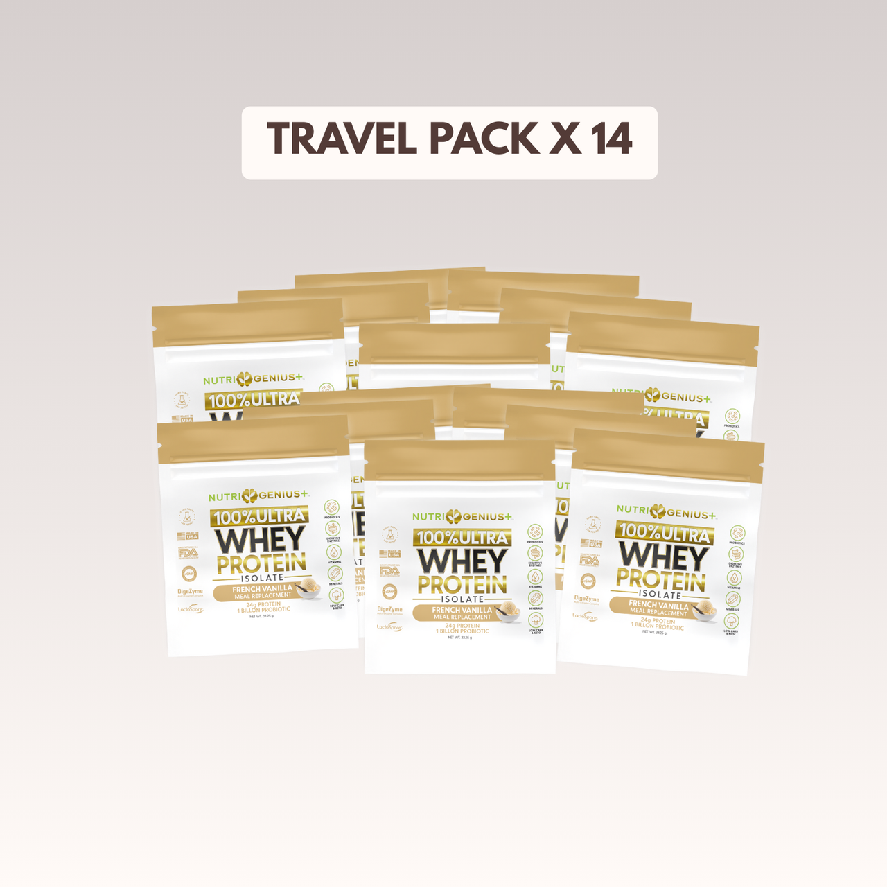 Whey Protein - Travel  Packs (1 Serving)