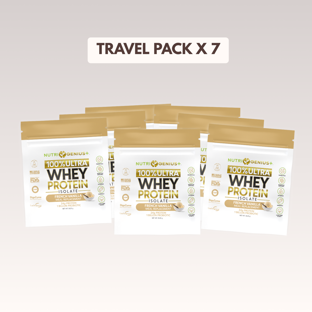 Whey Protein - Travel  Packs (1 Serving)