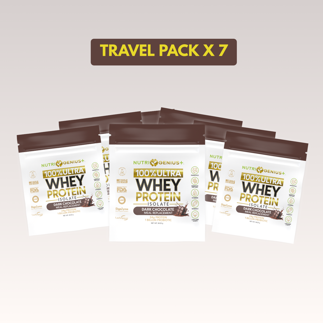 Whey Protein - Travel  Packs (1 Serving)