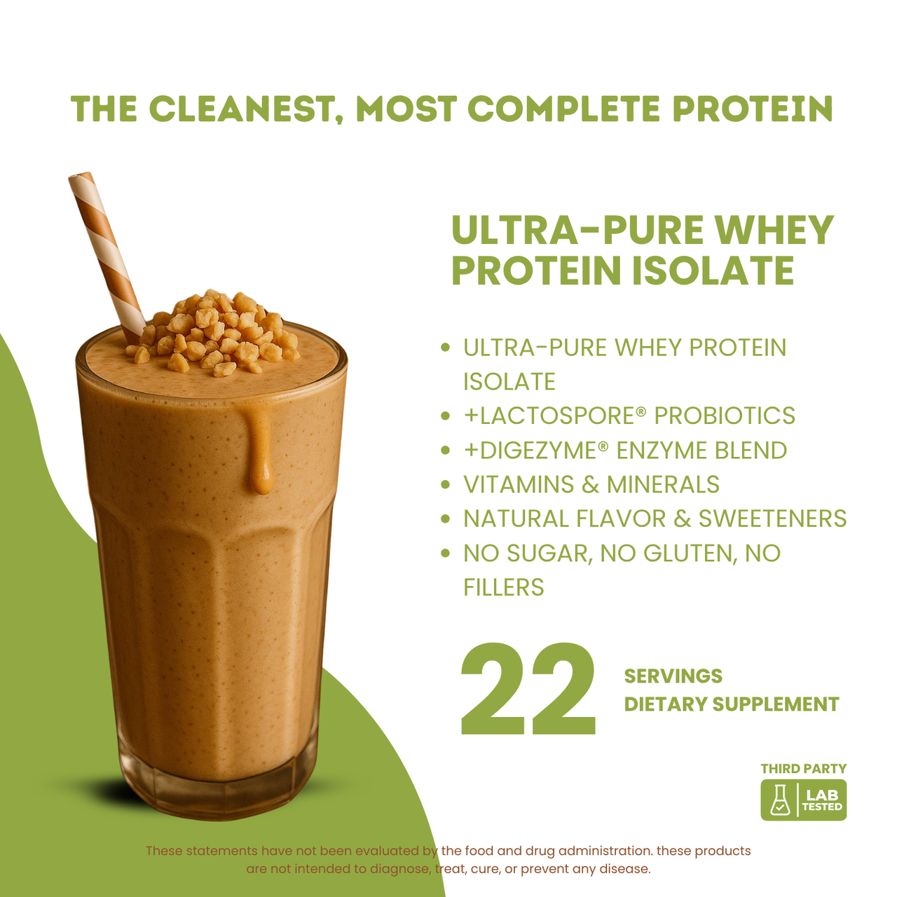 Whey Protein Isolate Nutri Genius Plus® 22 Servings